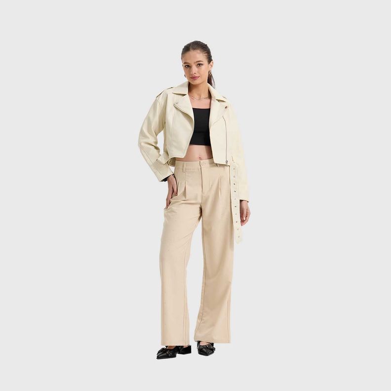 Chaqueta Mujer Biker Crudo Fashion's Park-3