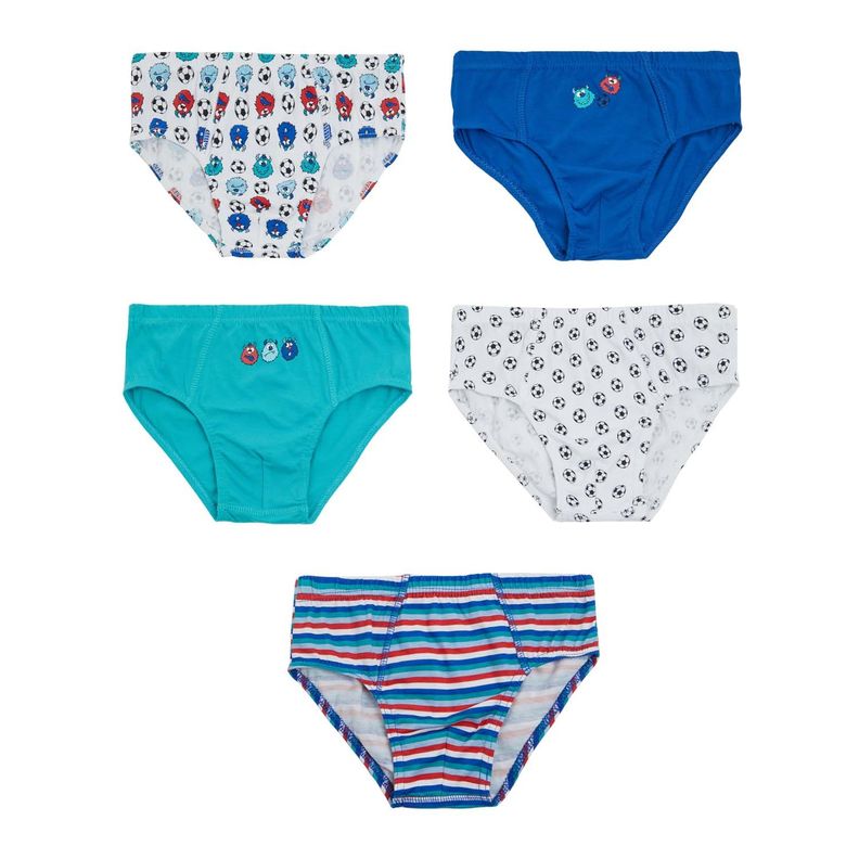 Boxer Niño Pack 5 Print Blanco-0