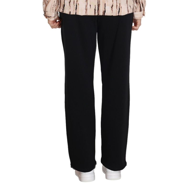 Pantalón Buzo Mujer Cordón Y Bolsillo Negro-1
