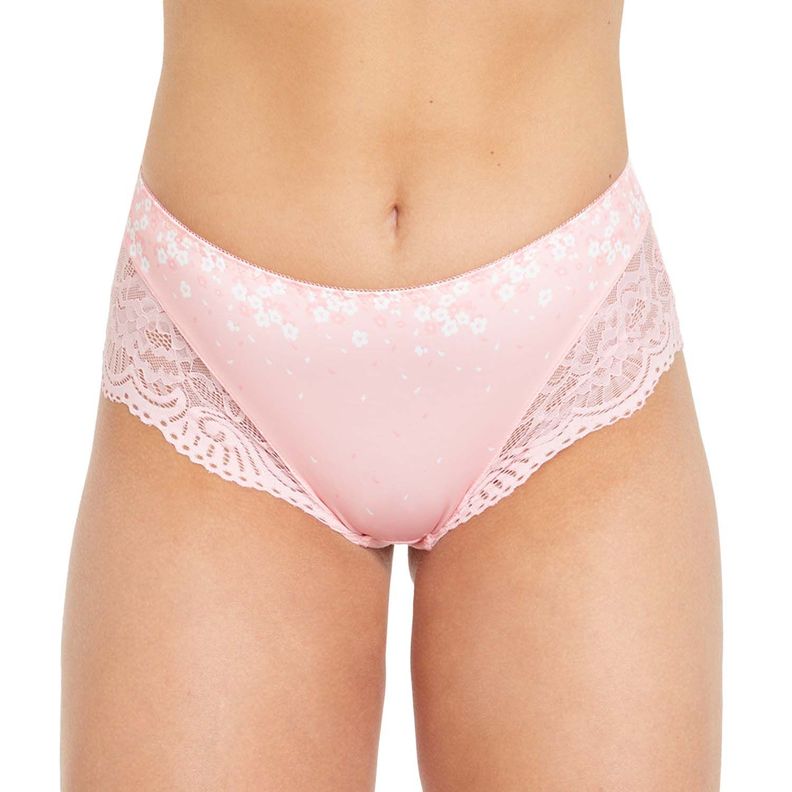Calzón Pantaleta Encaje Palo Rosa Mujer-0