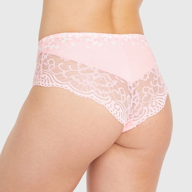 Calzón Pantaleta Encaje Palo Rosa Mujer-1