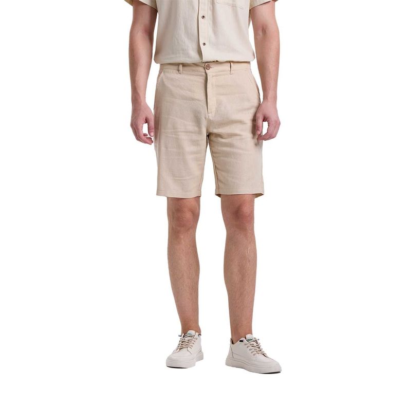 Bermuda Hombre Básico Chino Beige Fashions Park-0