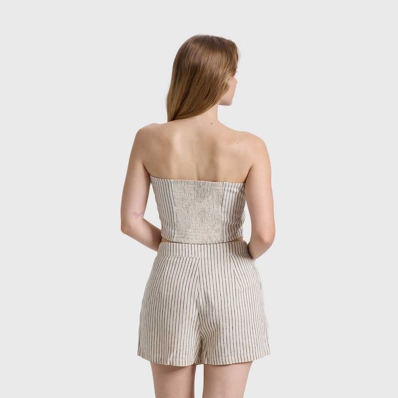 Blazer Mujer Strapless Crudo Fashions Park-2