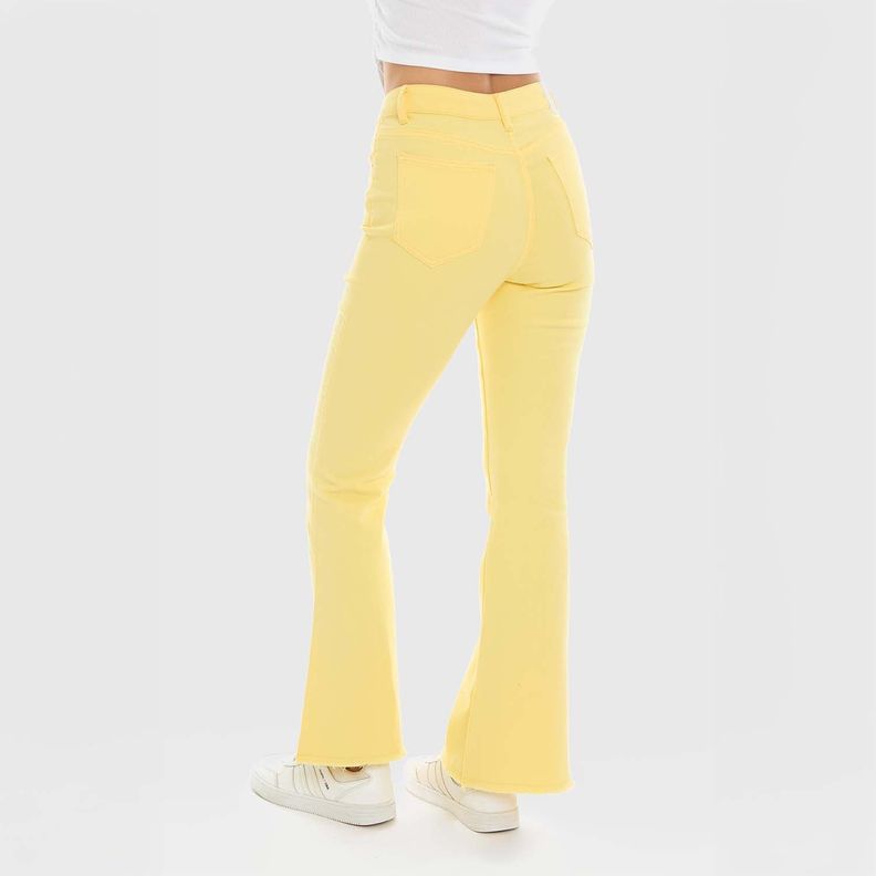 Jeans Mujer Flare Monse Amarillo Fashion's Park-2