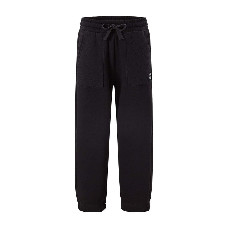 Pantalón Buzo Niño Franjas En Bolsillo Negro Fashion's Park-0