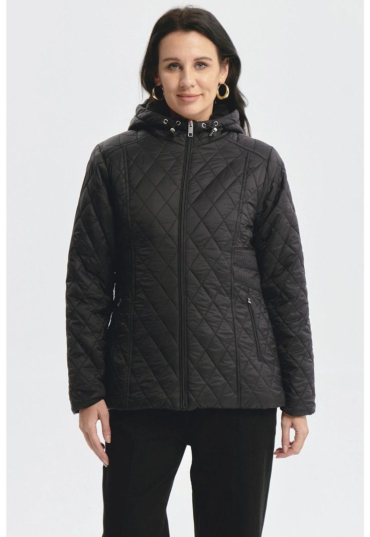 Parka Mujer Con Chiporro Negro