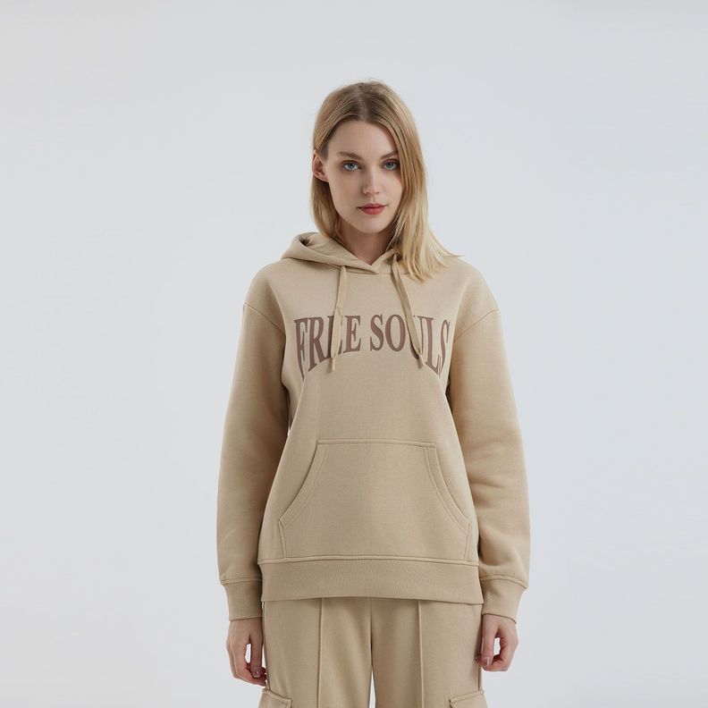 Polerón Oversize Nude Mujer-0