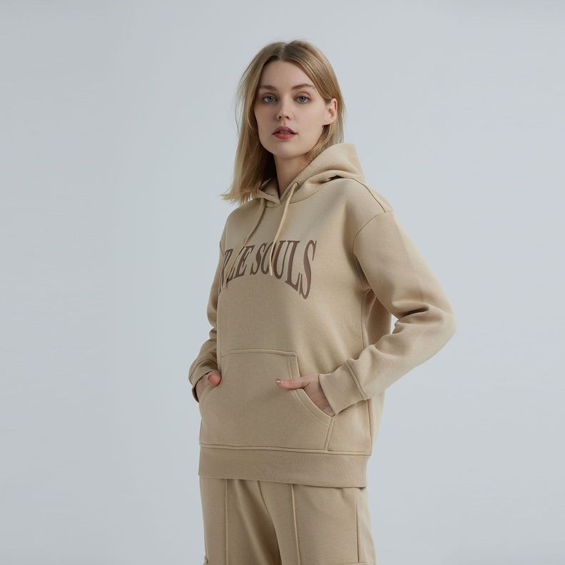 Polerón Oversize Nude Mujer-1