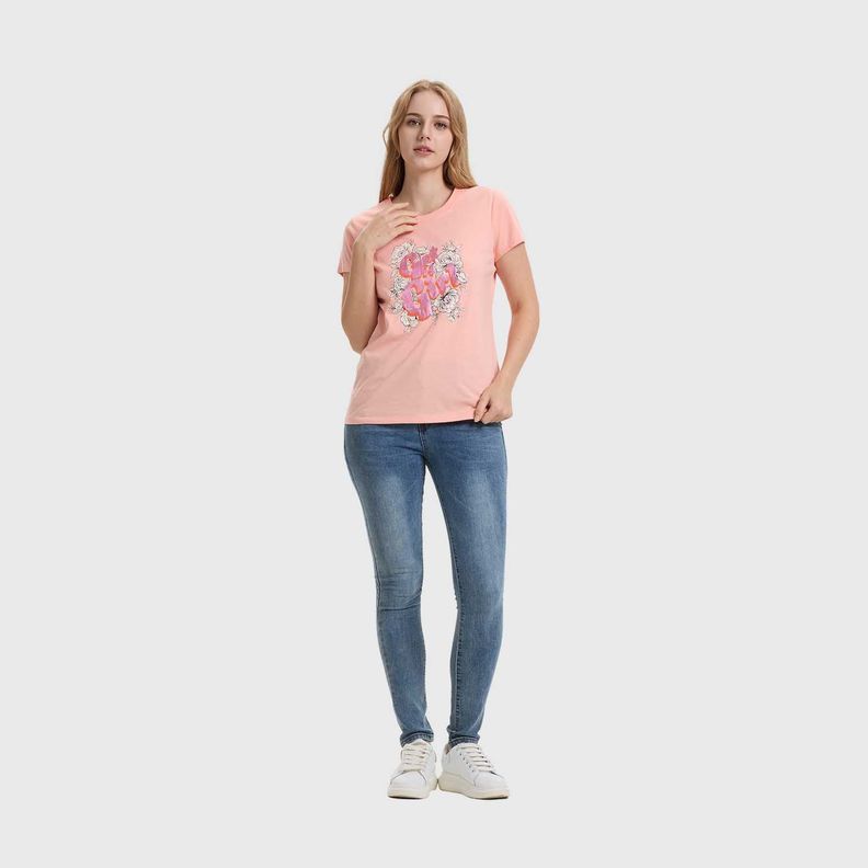 Polera Mujer Básica Print Damasco Fashions Park-3