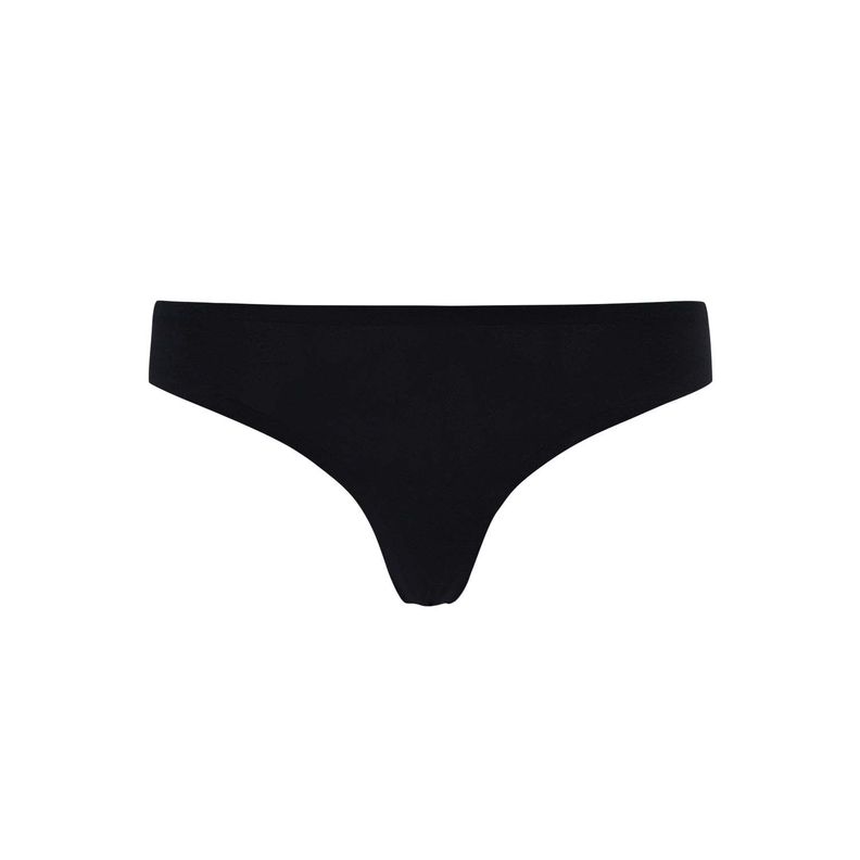 Calzón Mujer Colaless Tripack Algodón Negro Fashion's Park-0