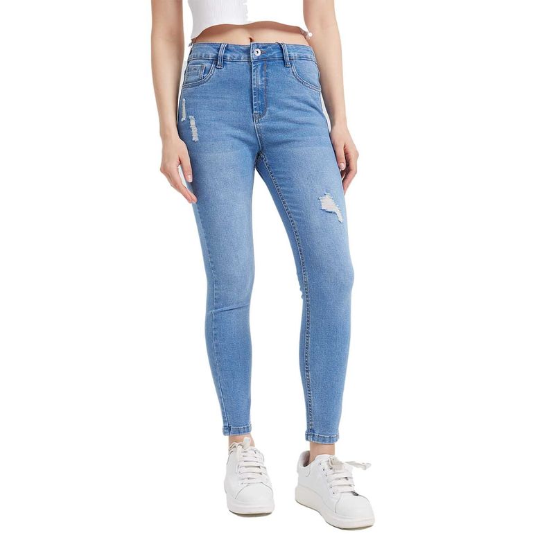 Jeans Mujer Super Skinny Lia Azul Claro-0