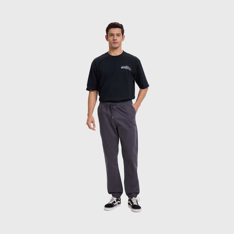 Pantalón Hombre Jogger Twill Marengo Fashion's Park-6