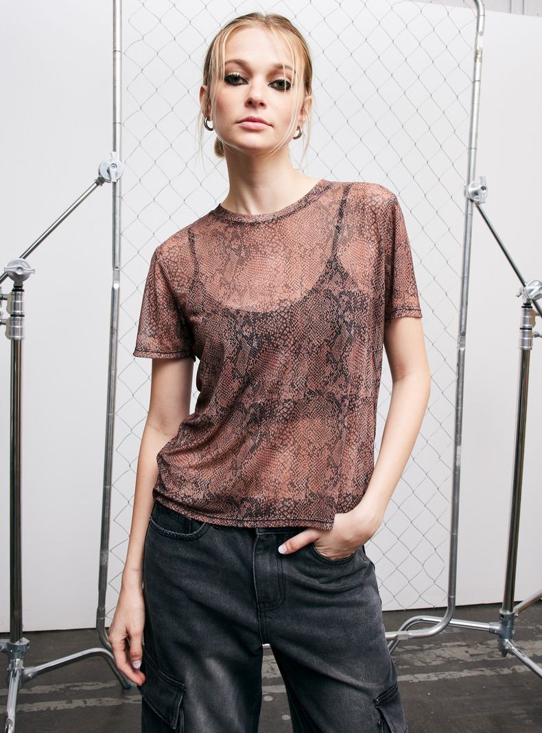 Polera Estampada con Peto-0