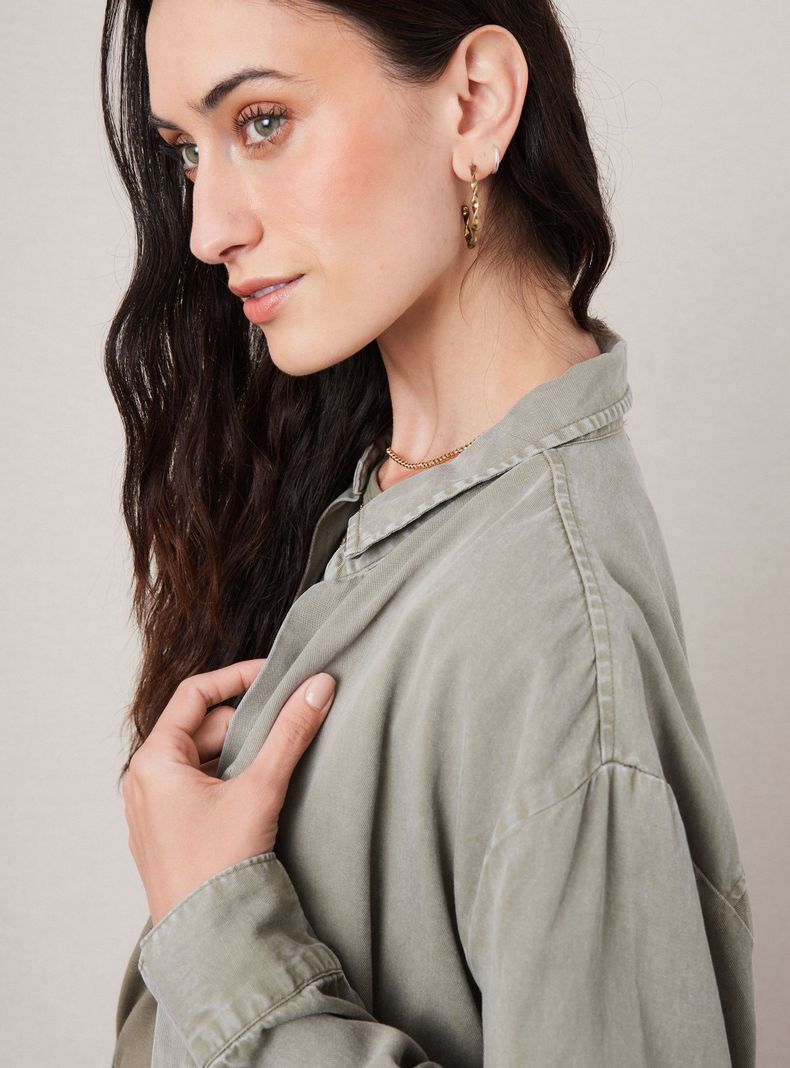 Blusa Camisera de Tencel-3