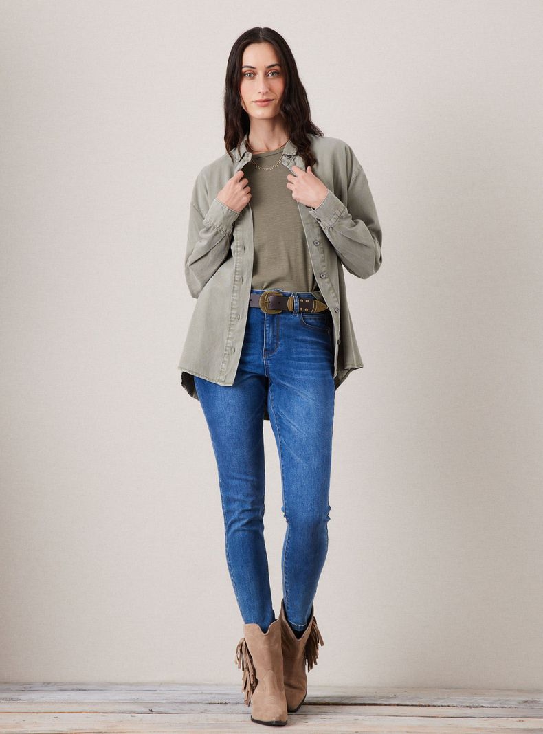 Blusa Camisera de Tencel-4