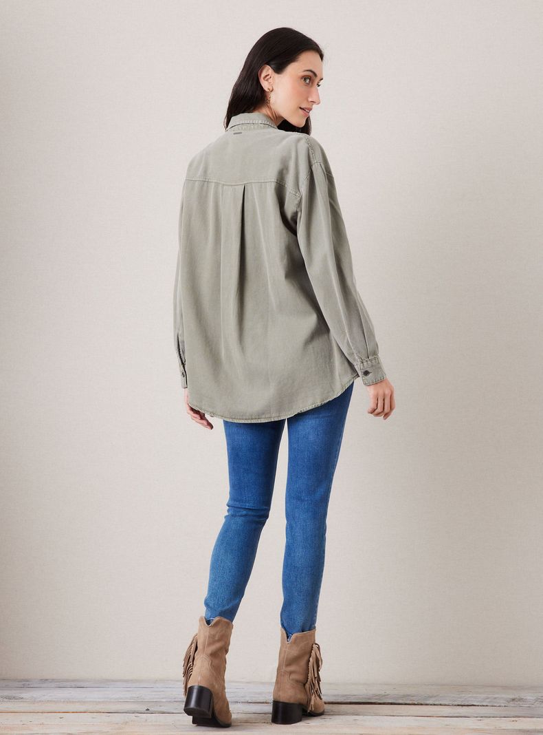 Blusa Camisera de Tencel-5