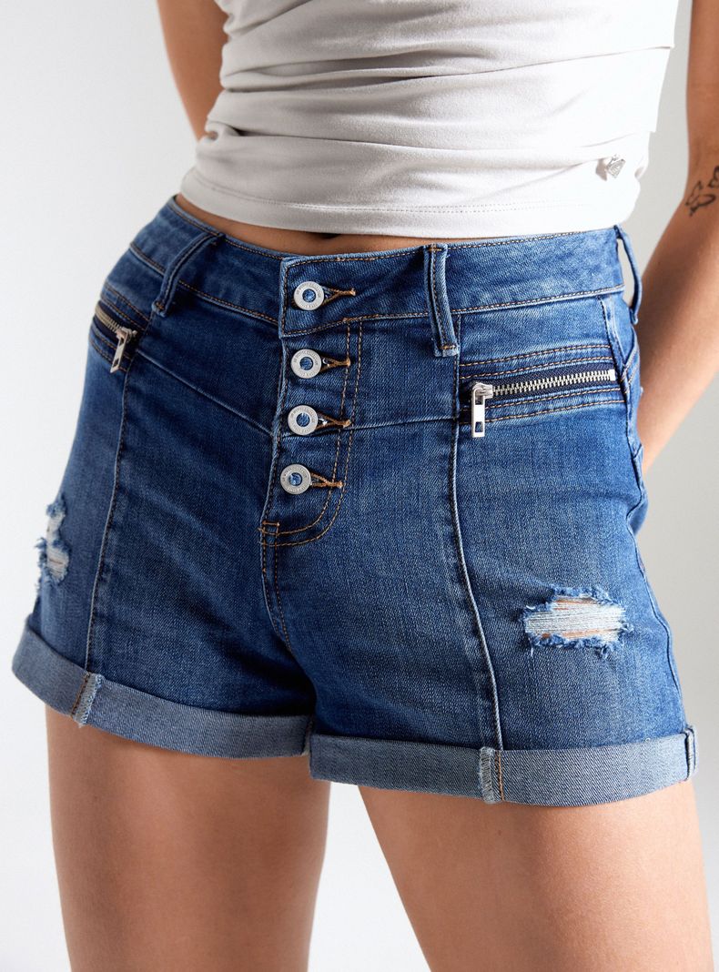 Short Medio con Cierres 5 Botones-2