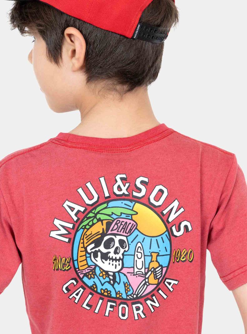Polera Skull Print Cuello Redondo-2