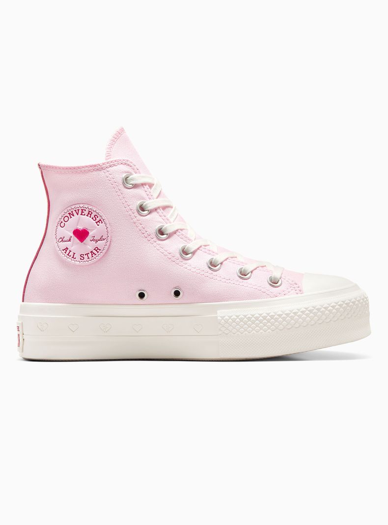 Zapatilla Urbana Chuck Pink All Star Lift Mujer-0
