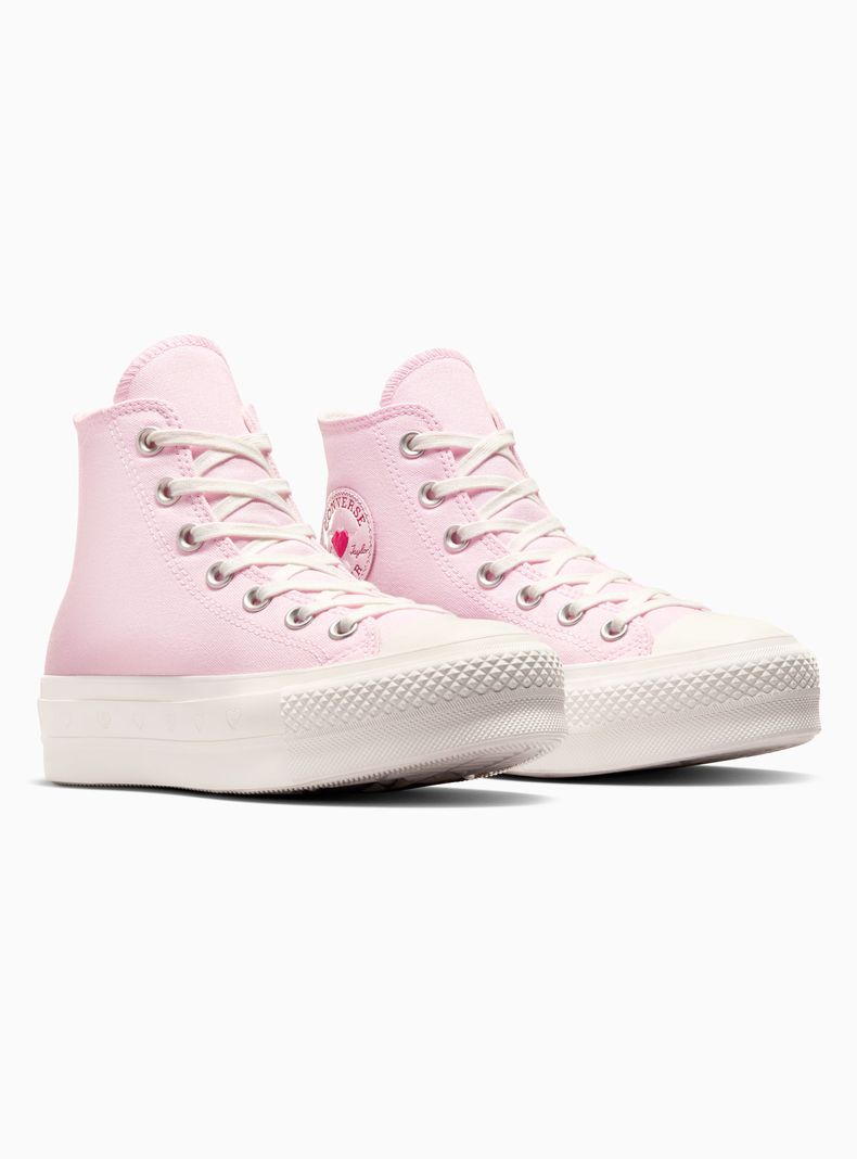 Zapatilla Urbana Chuck Pink All Star Lift Mujer-1