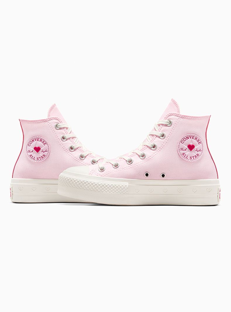 Zapatilla Urbana Chuck Pink All Star Lift Mujer-3