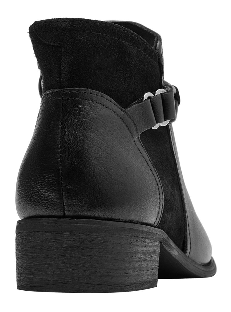 Botín Detalle Correa Cuero Cl046 Mujer-4