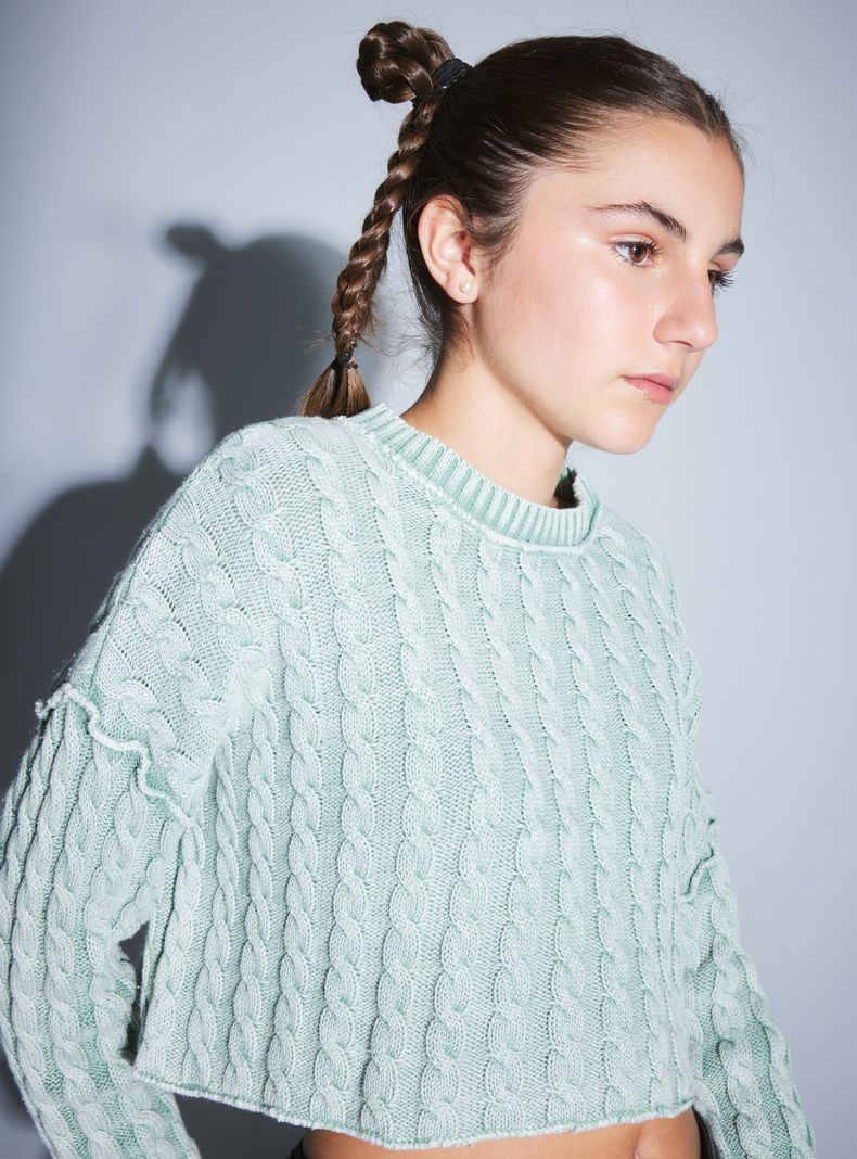 Sweater Washed Cuello Redondo-1