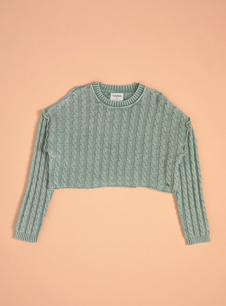 Sweater Washed Cuello Redondo-2