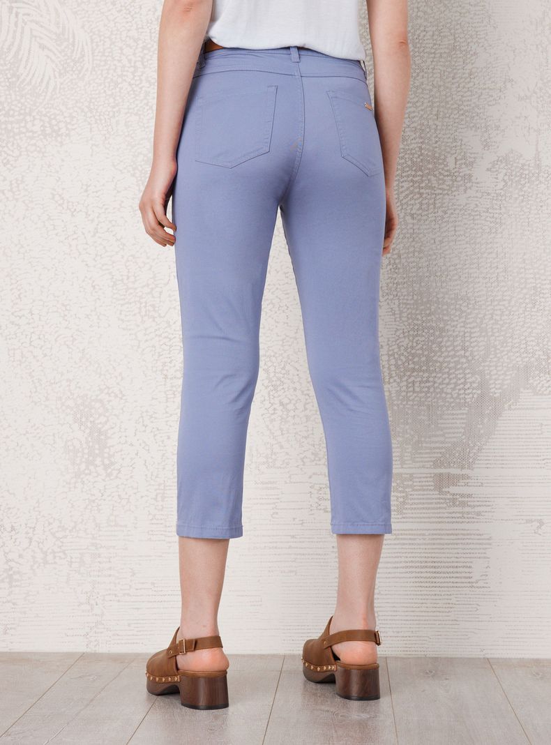 Pantalón Midi con Cinturón-1