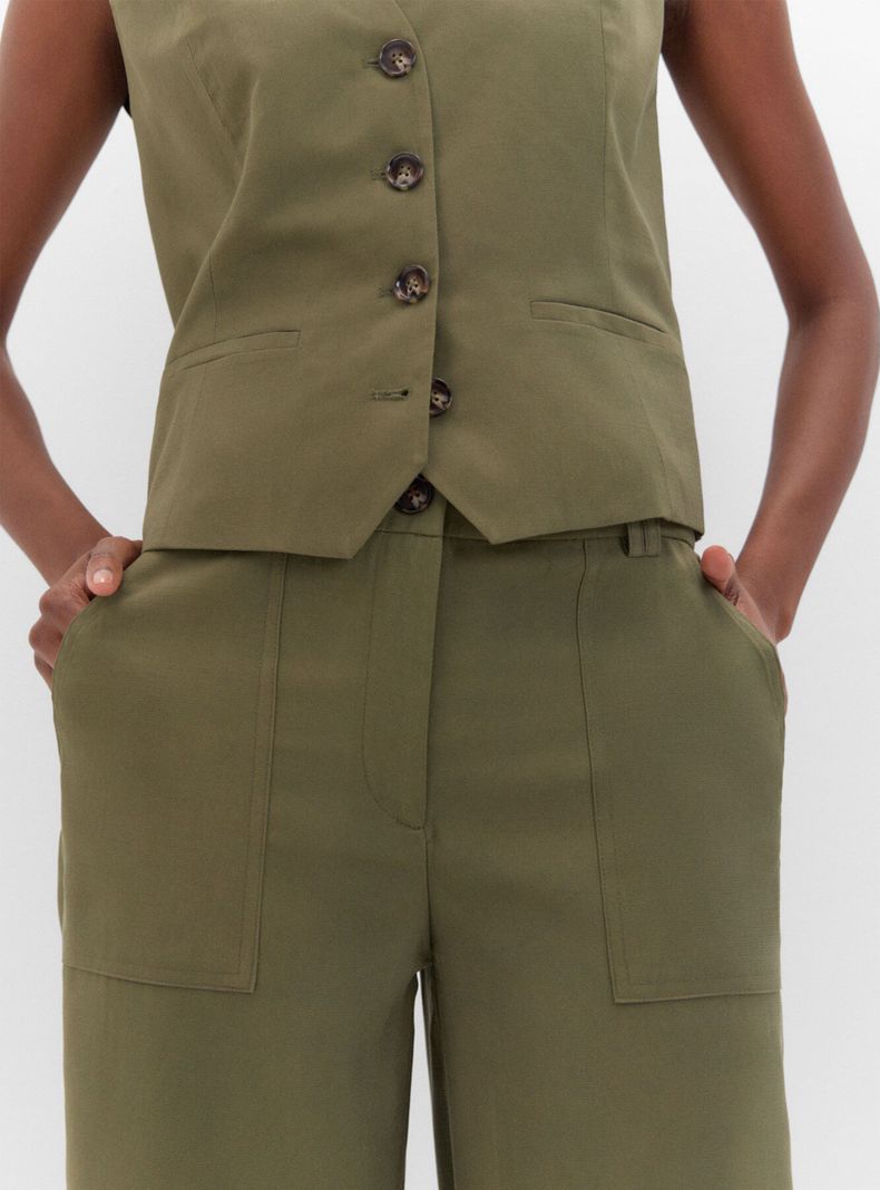 Pantalón Cargo Ancho-2