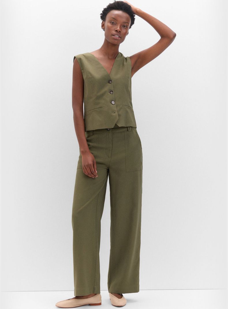 Pantalón Cargo Ancho-3