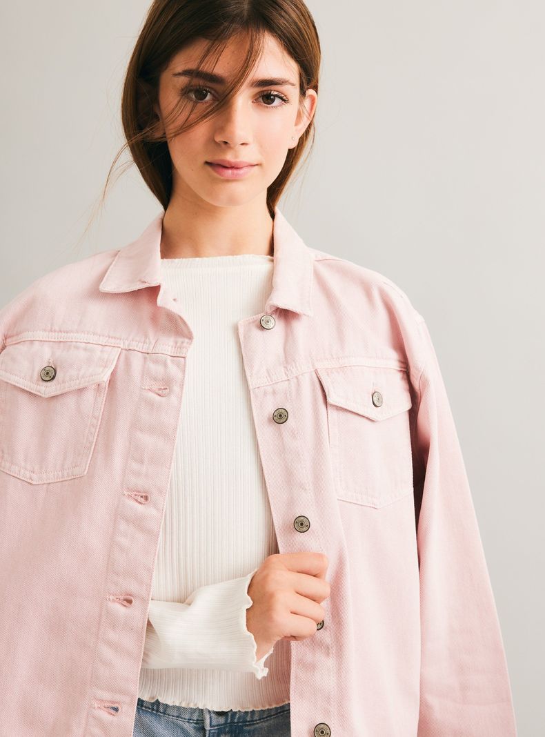 Chaqueta Twill Abotonada-1