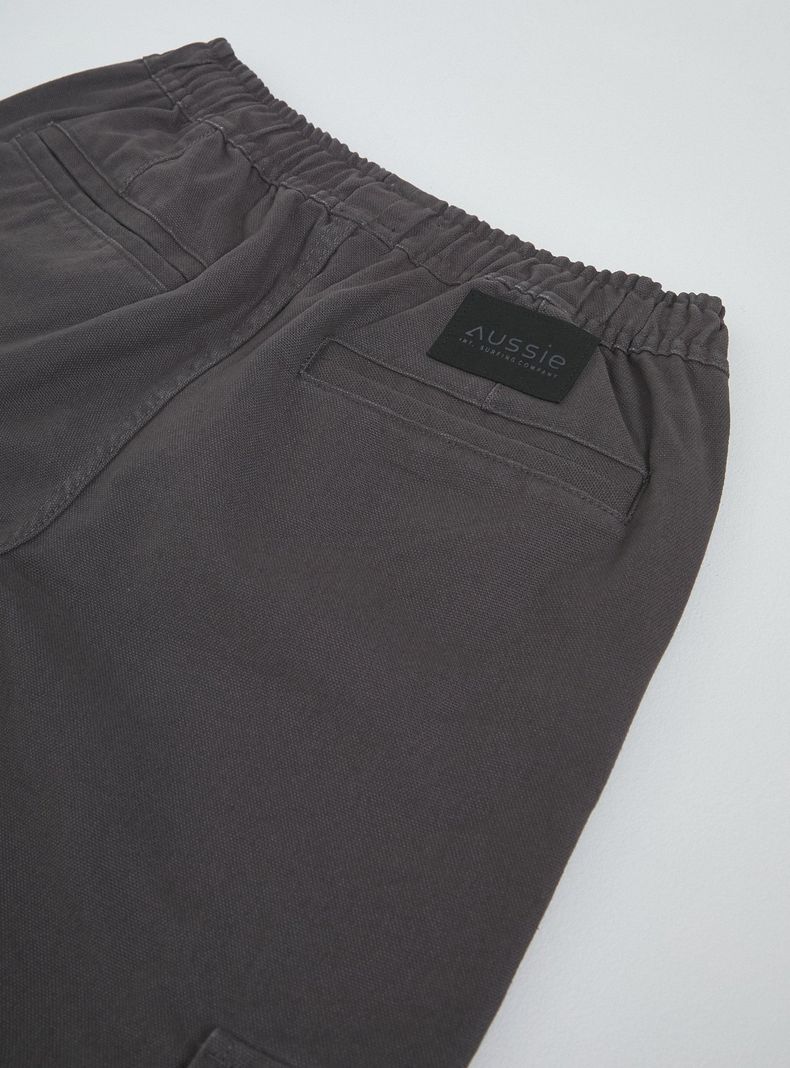 Pantalón Color con Bolsillo Cargo-1