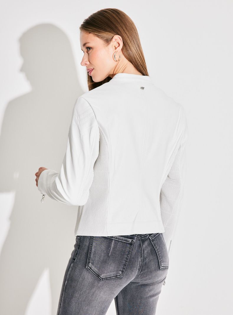 Chaqueta Couple Motoquera Simil Cuero-1