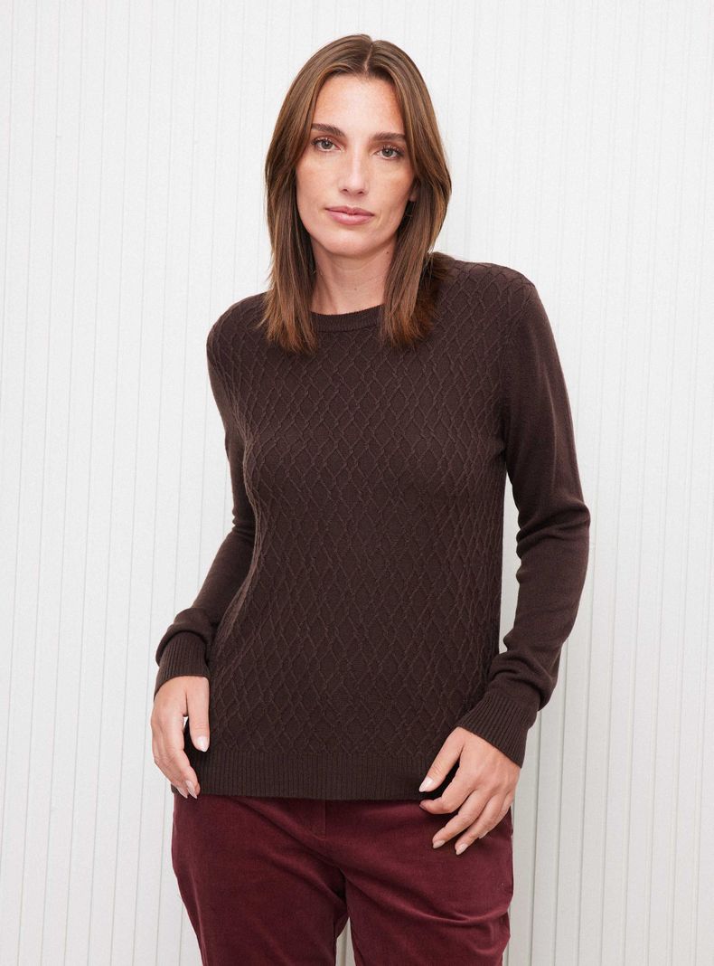 Sweater con Textura Frontal y Largo Hi-Low-0