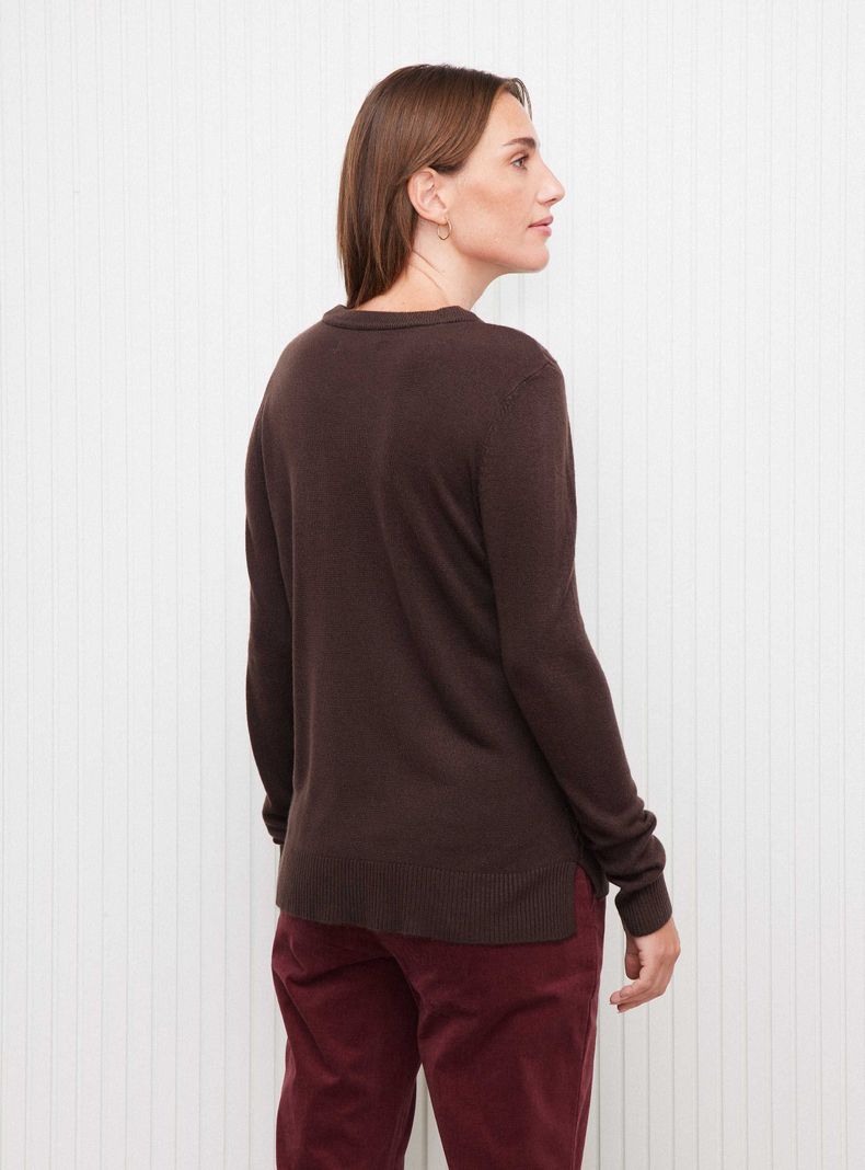Sweater con Textura Frontal y Largo Hi-Low-1