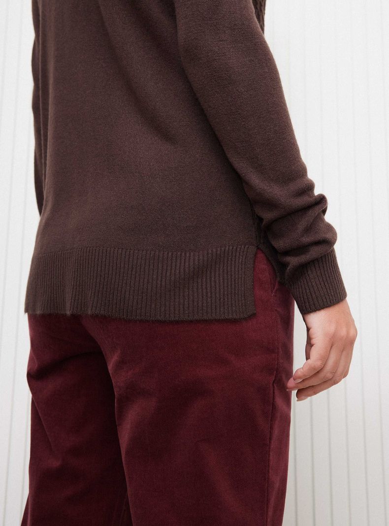 Sweater con Textura Frontal y Largo Hi-Low-3