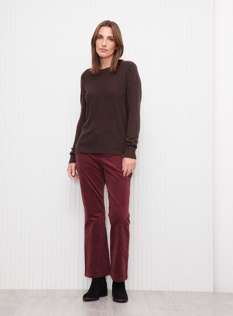 Sweater con Textura Frontal y Largo Hi-Low-4