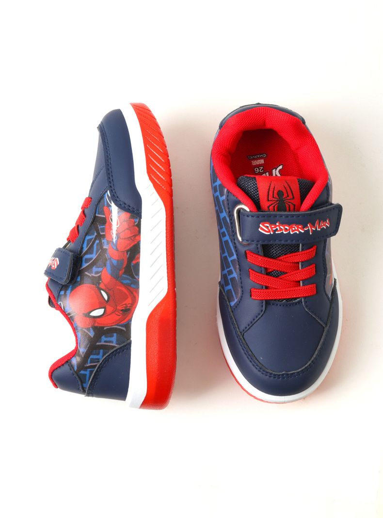 Zapatilla Urbana Volando Spiderman con Luces Niño-2