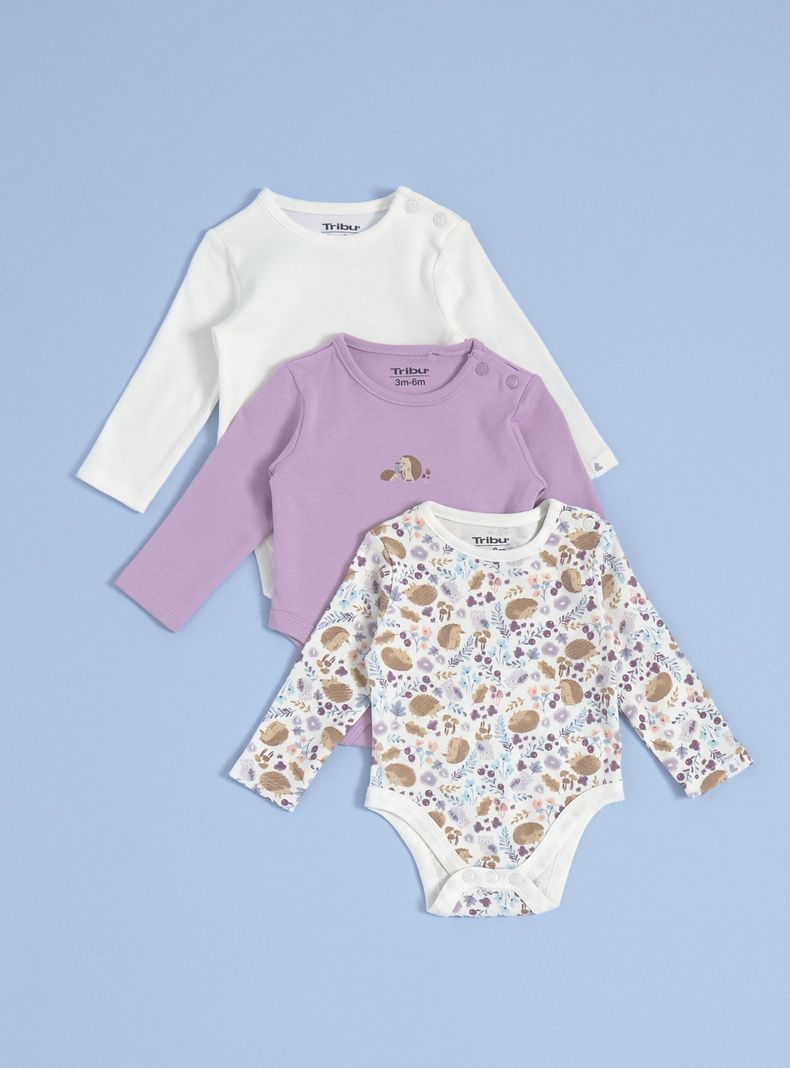 Body Tripack con Estampado Combinado-0