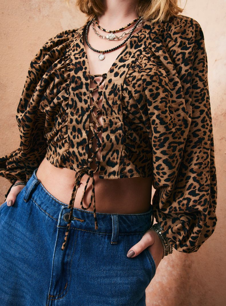 Blusa Mangas Aglobadas-2