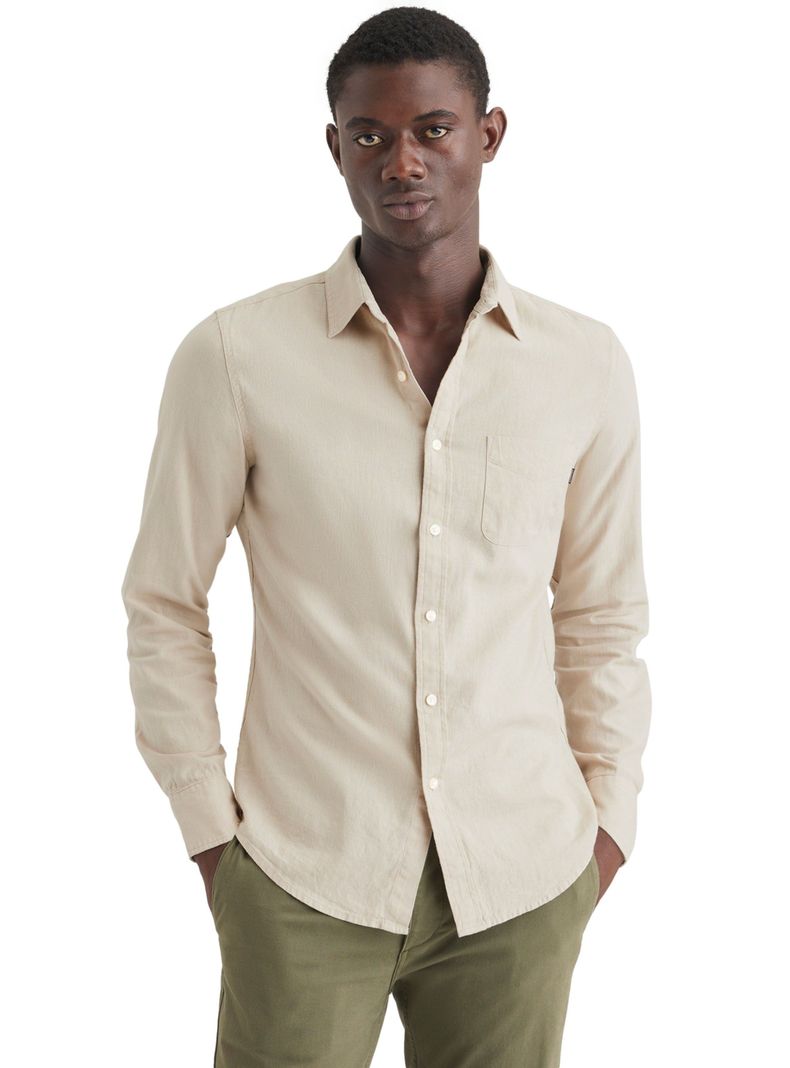 Camisa Manga Larga Lino-0