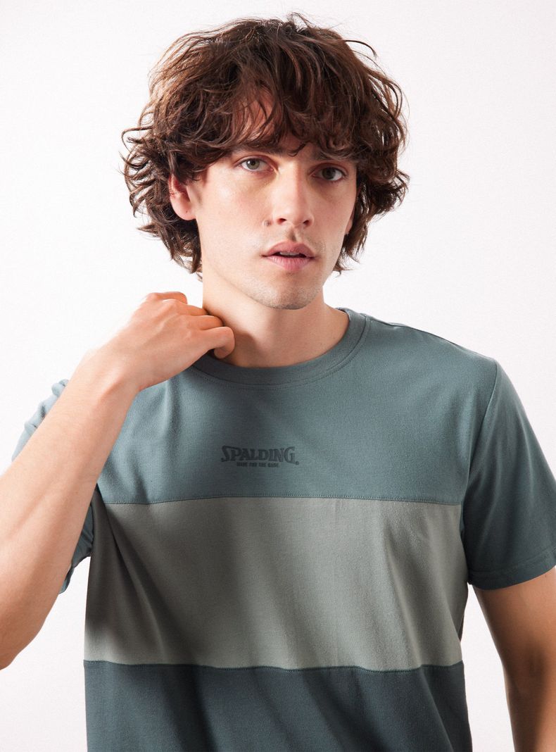 Polera Manga Corta Color Block-2