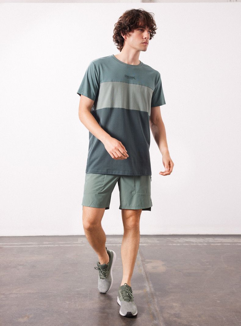 Polera Manga Corta Color Block-4