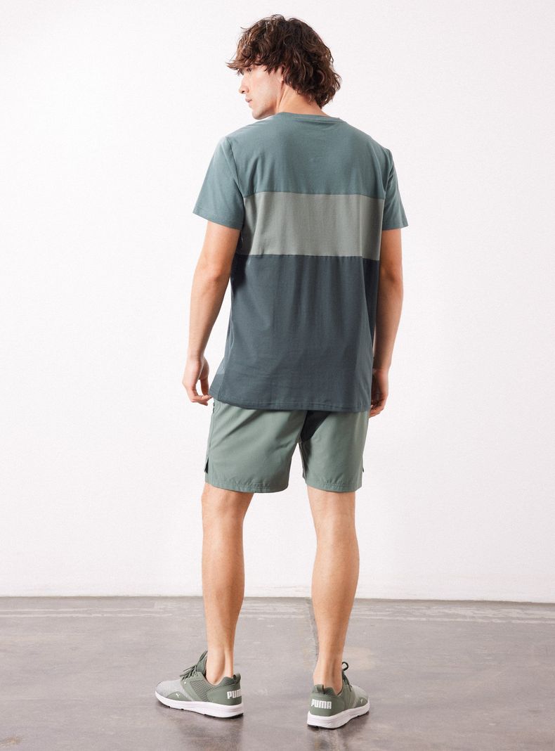 Polera Manga Corta Color Block-5