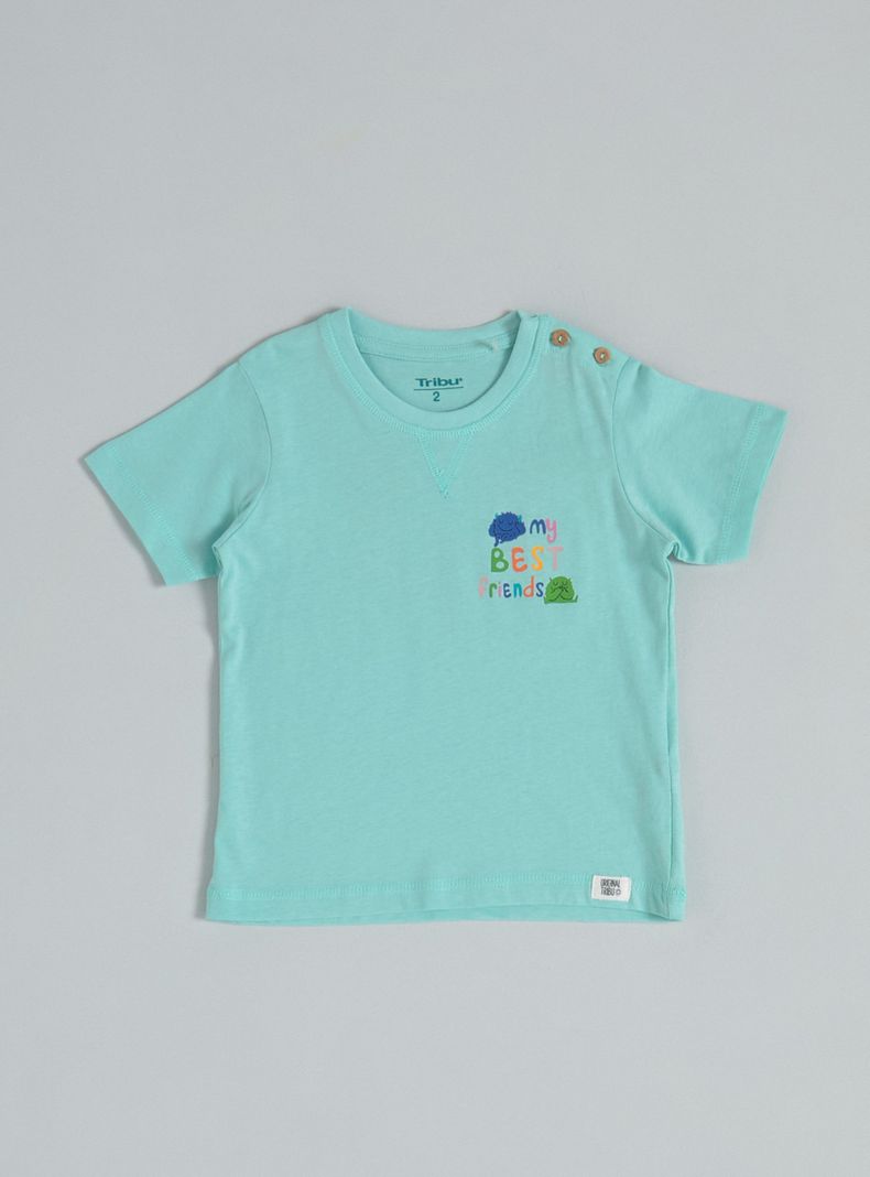 Polera Estampado Pequeño al Frente y Grande Atrás-0