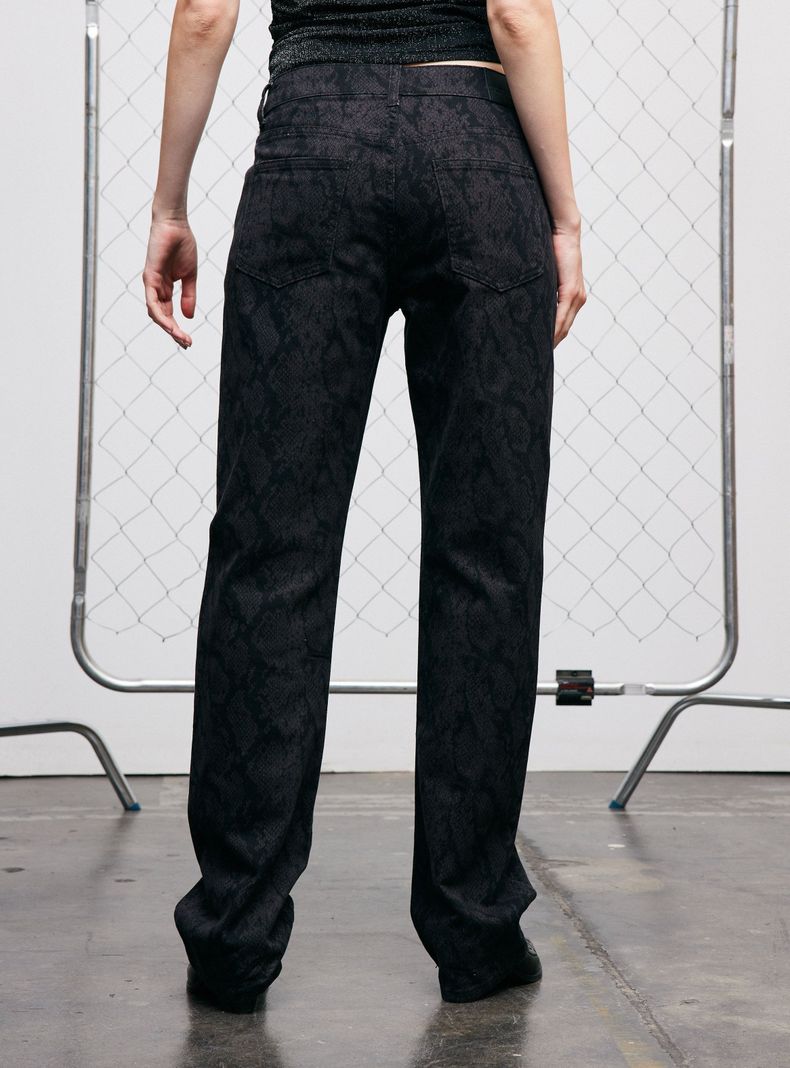Jeans Slim Estampado Snake-1