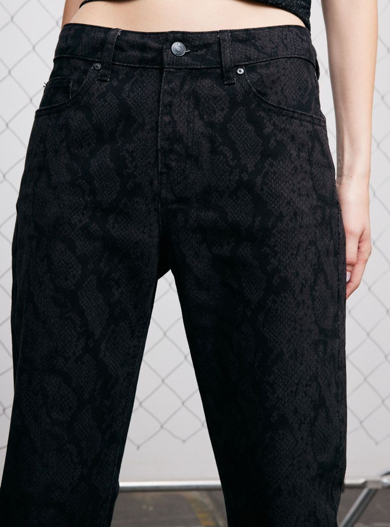 Jeans Slim Estampado Snake-2