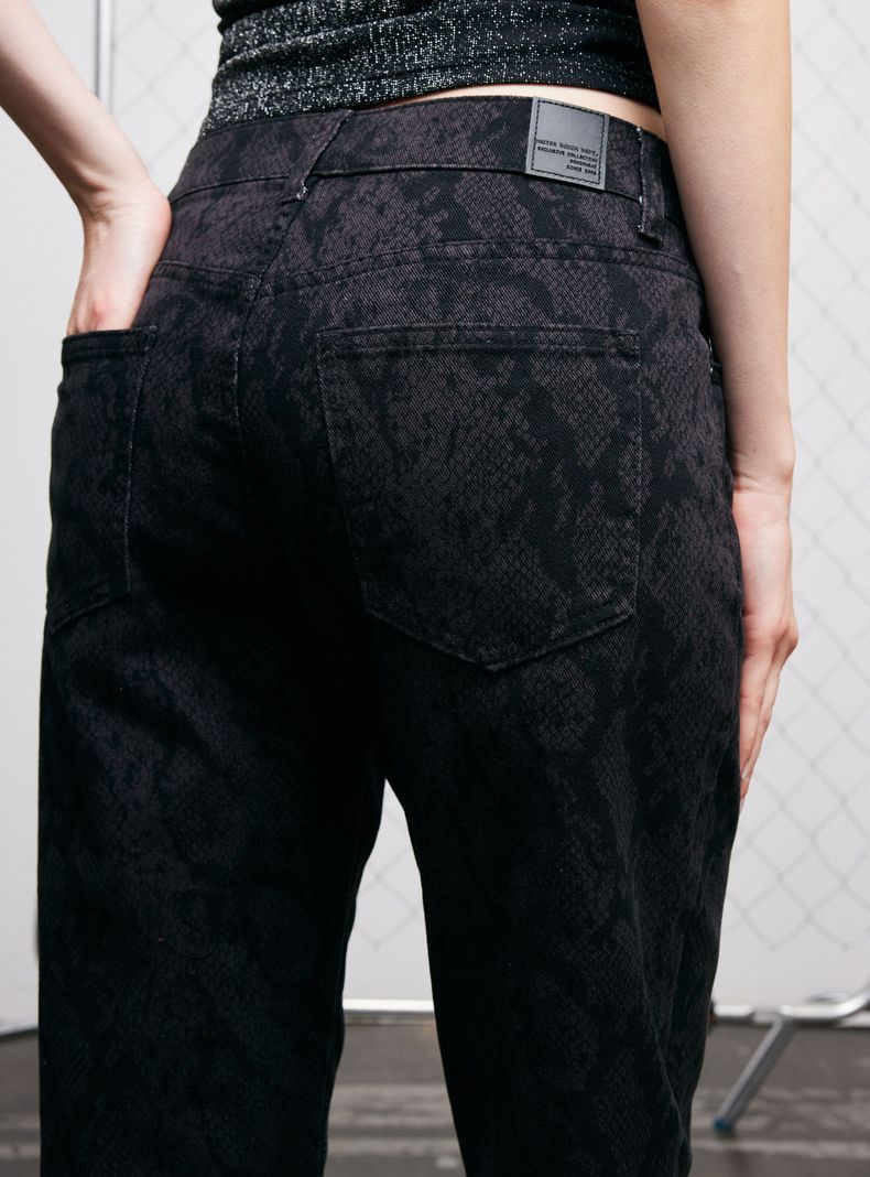 Jeans Slim Estampado Snake-3