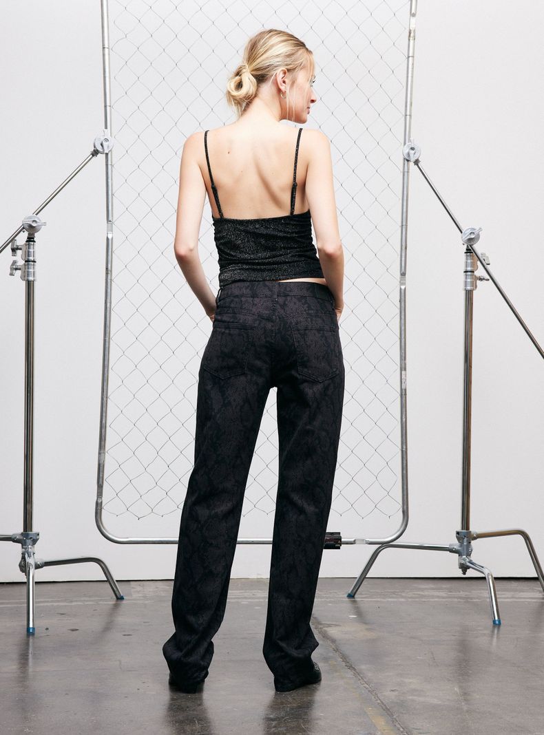 Jeans Slim Estampado Snake-5